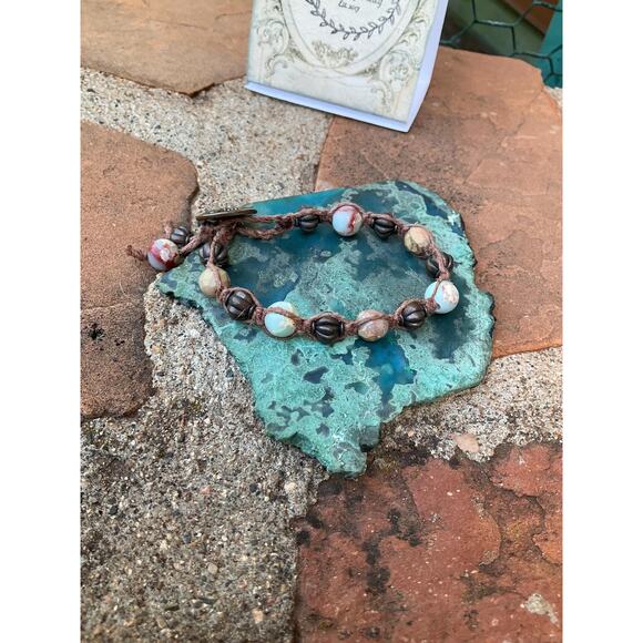 Hand Crafted Friendship Bracelet Jasper - Picture 4 of 10